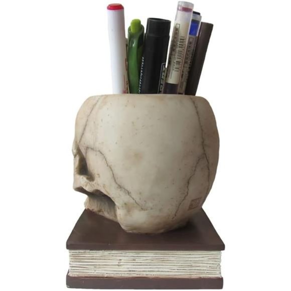 Skull Pen Holder For Your Home and Office Décor for Party Decorations - Picture 6 of 6
